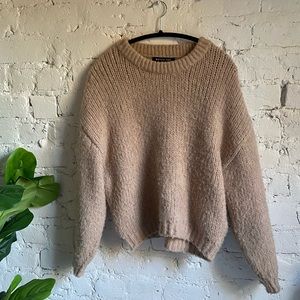 White Fox Cream Sweater